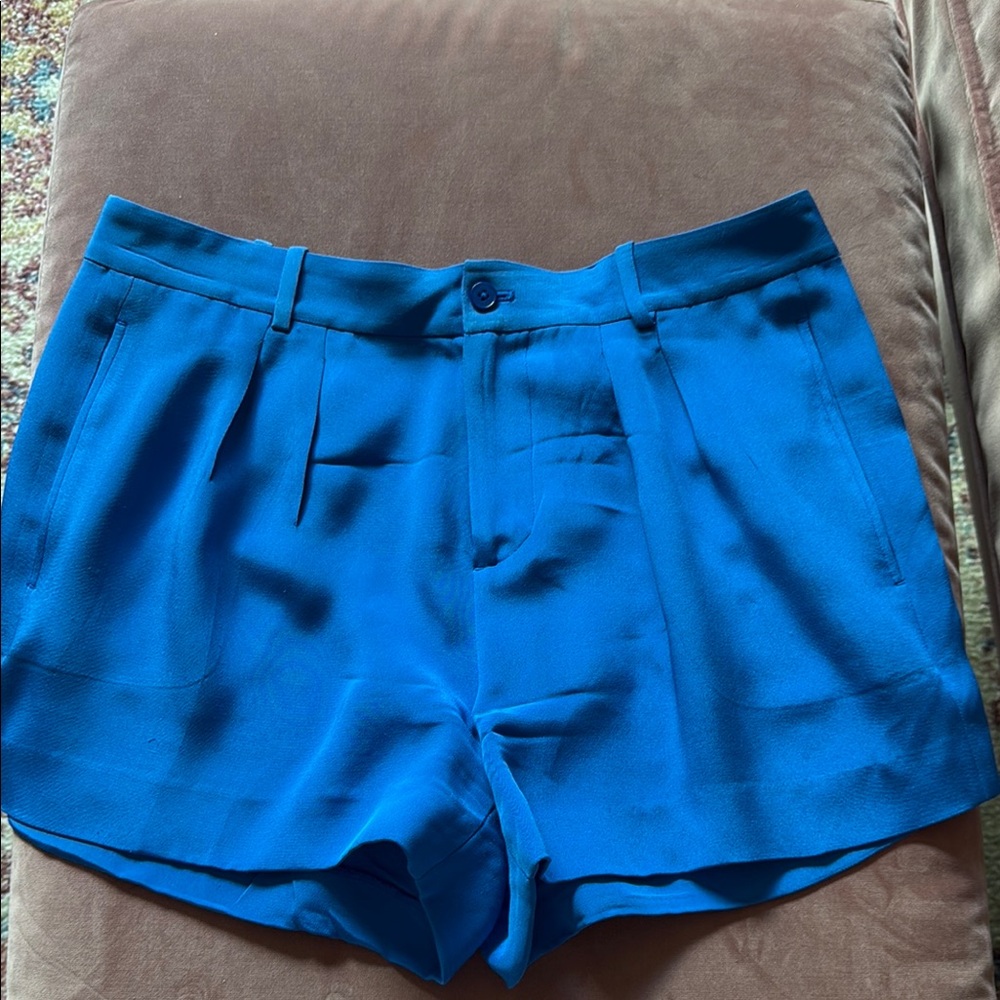Polo Ralph Lauren 100% Silk Blue Women's Shorts